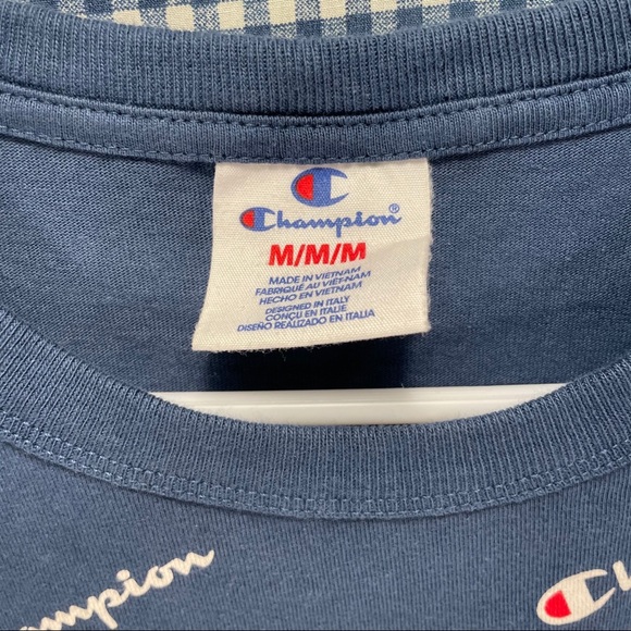 Champion All Over Print T-Shirt Men’s Size Medium - Picture 2 of 4